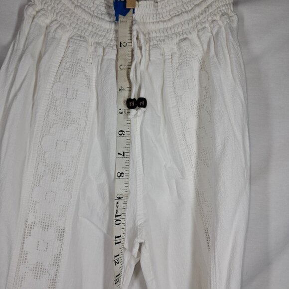 NWT's Seaspice Resort Magnolia White Small 100% Peruvian Cotton Pants - Picture 5 of 8